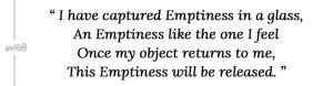 Spell of emptiness